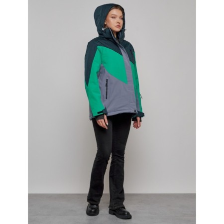 Ski jacket female, size 56, black color-16