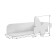 Shelf hinged butterfly white tree/pink powder (enamel)