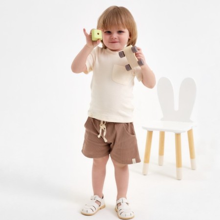 Babs Basic Line shorts, height 62-68 cm, beige-1