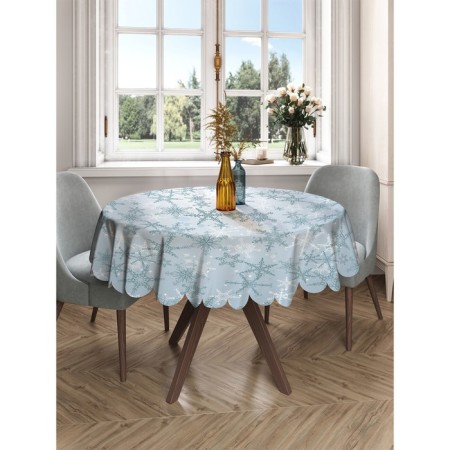 The tablecloth "hoop", round, Saten, d = 150 cm on the table-1