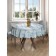 The tablecloth "hoop", round, Saten, d = 150 cm on the table