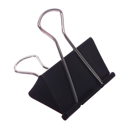 A set of clamps for papers of black 60mm 2 pieces in a package-3
