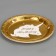 Paper plate "Happy birthday. Unicorn ", 6 pcs., Color gold