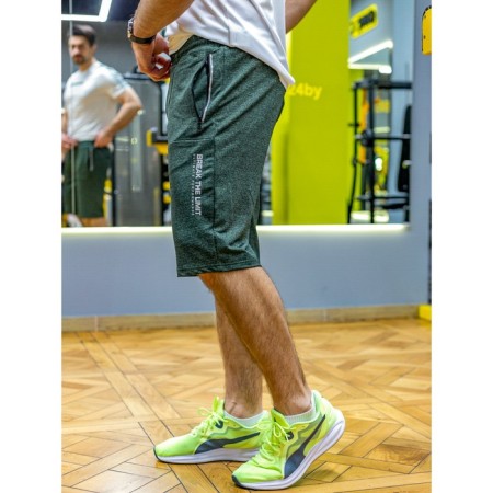 Male sports shorts, size 50, green color-7