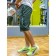 Male sports shorts, size 50, green color