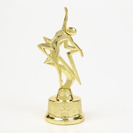 Award figure for the application of "man in flight", gold, plastic, 21.5 x 7.5 cm-4