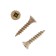 Self -tapping screws universal tundra Krep 3.0x16 mm, yellow zinc, 35 pcs.