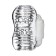 Masturbator Unrealistic Lingam byfa Khani, TPE, Transparent, 9 cm
