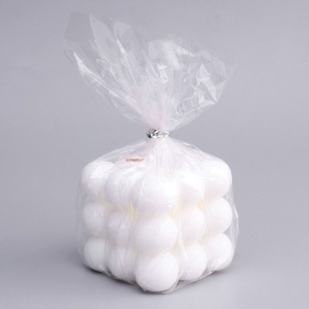 Figure candle "Cloud", 6x6 cm, white-3