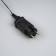 Garland "fringe" 3 × 0.6 m, IP44, UMS, dark thread, 100 LED, glow warm white, flicker, 24 V in
