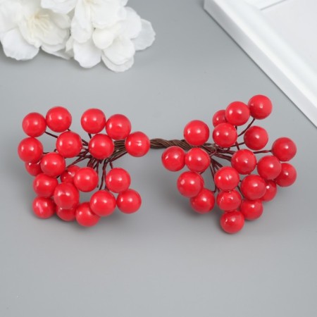 Decor for creativity "Berries" length 1.2 cm, red