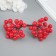 Decor for creativity "Berries" length 1.2 cm, red