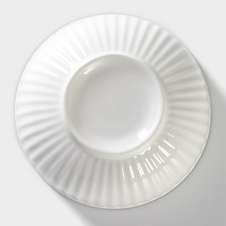 Poramic “Illusion” bowl, 300 ml, white and gray color-3