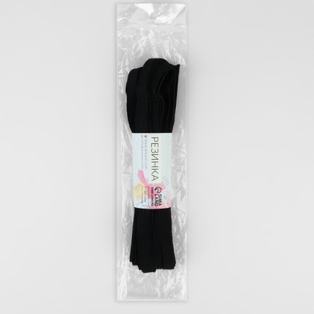 Knitted elastic, 10 mm, 10 ± 0.5 m, black color-2