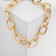 Necklace "chain" reaction, oval links, color gold, 30 cm