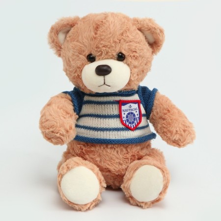 Soft toy "Bear" in a striped jacket, 25 cm, color mix-5