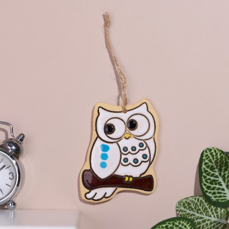 Panel "Owl", 7 cm, Mayolik-7