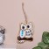 Panel "Owl", 7 cm, Mayolik
