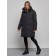 Coat insulated winter female, size 54, black color