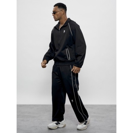Sports suit men's, size 52, black color-1