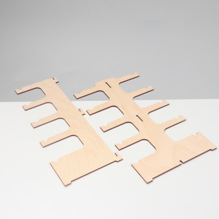 Eco -point stand “Eco” 5 seats, 14.5 × 12 × 28cm, plywood, light color-5