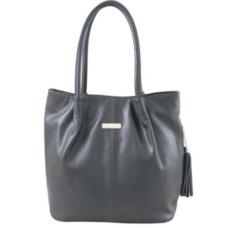 Bag Women's claim. Kozh, lightning, gray color