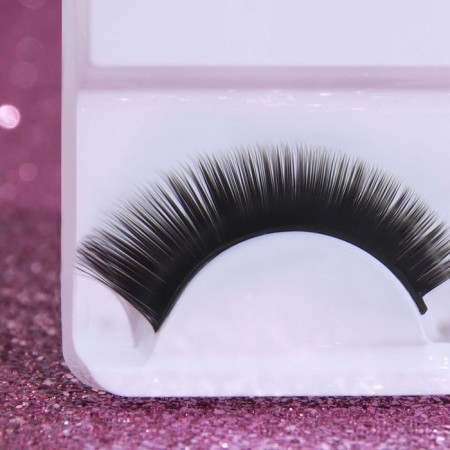 Falled eyelashes "seductive view", without glue, black color-2