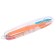 A spoon for a nursery, for the first feeding, in a container, orange