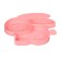 Silicone children's plate "Bunny" with sections, color mix