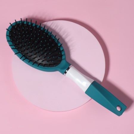 The comb massage, rubberized pen, 7 × 25 cm, green/white color-1