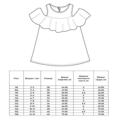 Платье для девочки MINAKU: Cotton Collection цвет желтый, рост 122-10