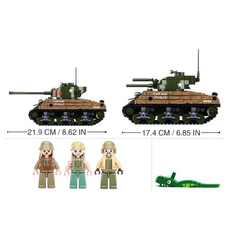 Constructor Army "Tank", 2 assembly options, 715 parts-1