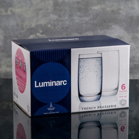 A set of glasses "French restaurant", 330 ml, 6 pcs-1