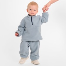 Children's costume (jumper and trousers) minku color gray, height 80-86 cm