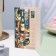 Postcard "Happy Anniversary!" Glitter, Congrev, wine, 12.5 x 19.4 cm