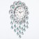 Watching clock, series: openwork, "Malika", discrete move, D-16 cm, 47 x 30 cm
