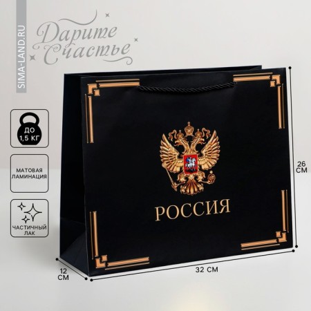 Gift package, packaging, “Russia in my soul”, 32 x 26 x 12 cm
