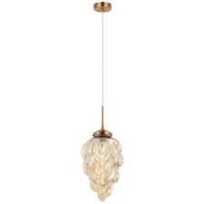 Suspended lamp Cream 1xe27 40W, size 25x25x59.5-150 cm, bronze color