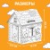House coloring "Kolobok" 3 in 1