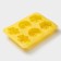 Baking uniform “Bee paradise”, silicone, 6 cells, 25.7 × 17.7 × 3 cm, yellow color
