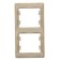 The frame "Glossa" Sche GSL000206, double, vertical, beige color