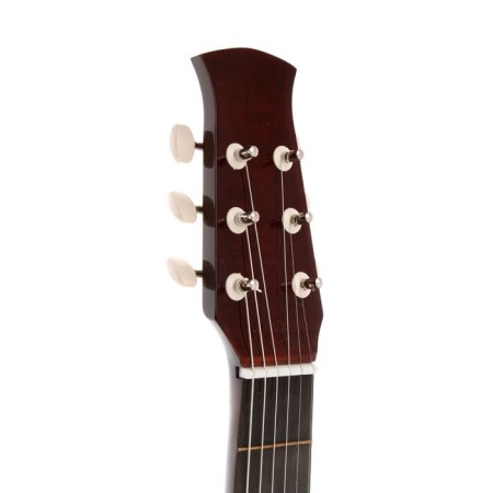 Acoustic guitar is 6 string, Menz. 650mm, strings metal, head without grooves-4