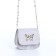 Female bag on a magnet, silver color