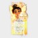 Hair clips with butterflies "for a magic girl" with a pendant, 2 pcs, 5 x 3 cm