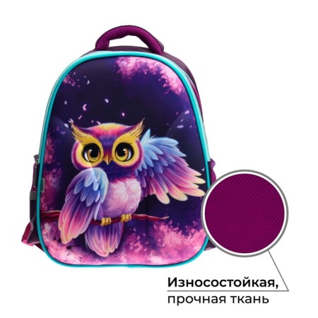 Backpack backpack Calligrata, 39x30x14 cm, "owl", for girls-2