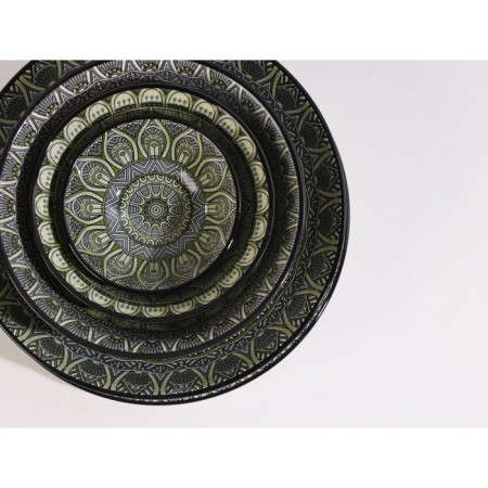 Plate Ceramic Dolyana "Mirsoole", D = 22 cm, green color-7