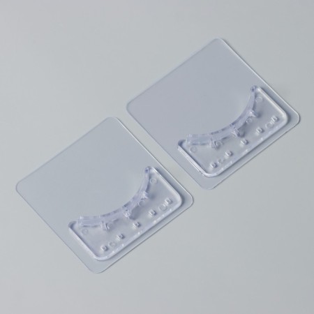 Holders for the cornice of the Dolyan, 2 pcs, self -adhesive, transparent-1
