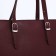 L-Craft tout bag with lightning, external pocket, burgundy color