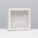 Self -charged box, white, 21 x 21 x 3 cm