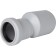 Transition of the sewage eccentric Stout SKB-0013-005840, 58 x 40 mm, silent